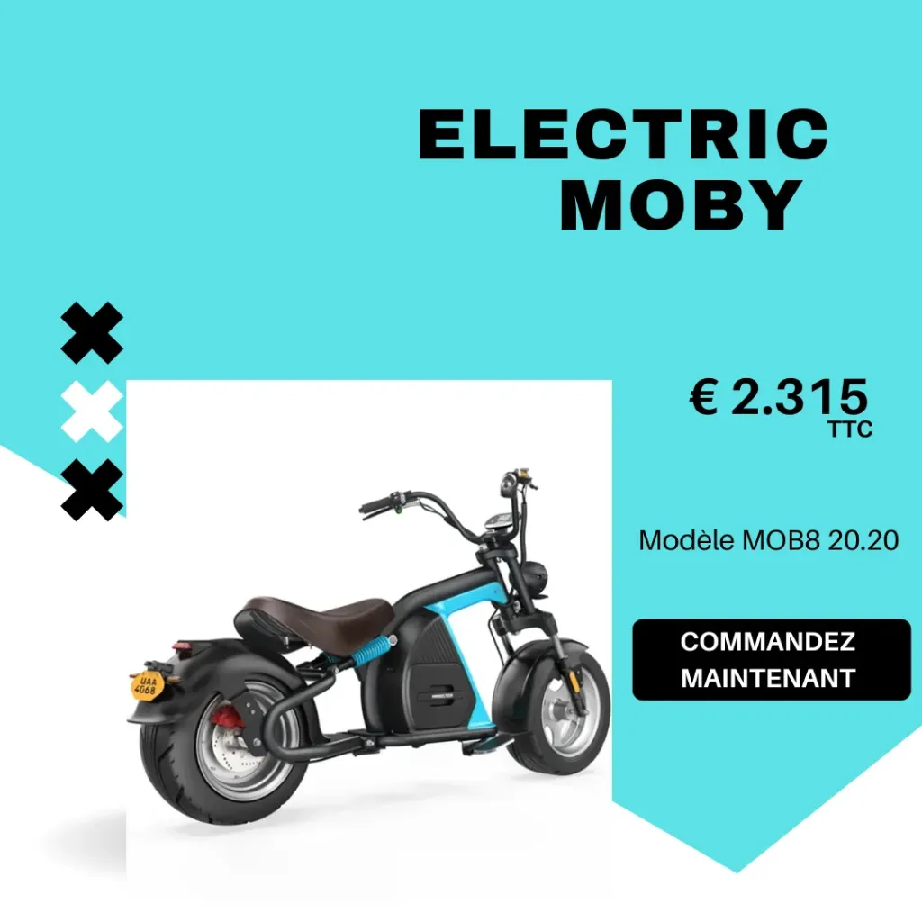 Moto Scooter electric 50km h style Harley Moby performance Belgique  (1).webp
