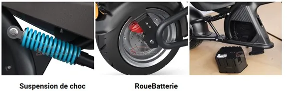 Moto Scooter electric 50km h style Harley Moby performance Belgique  (10).webp